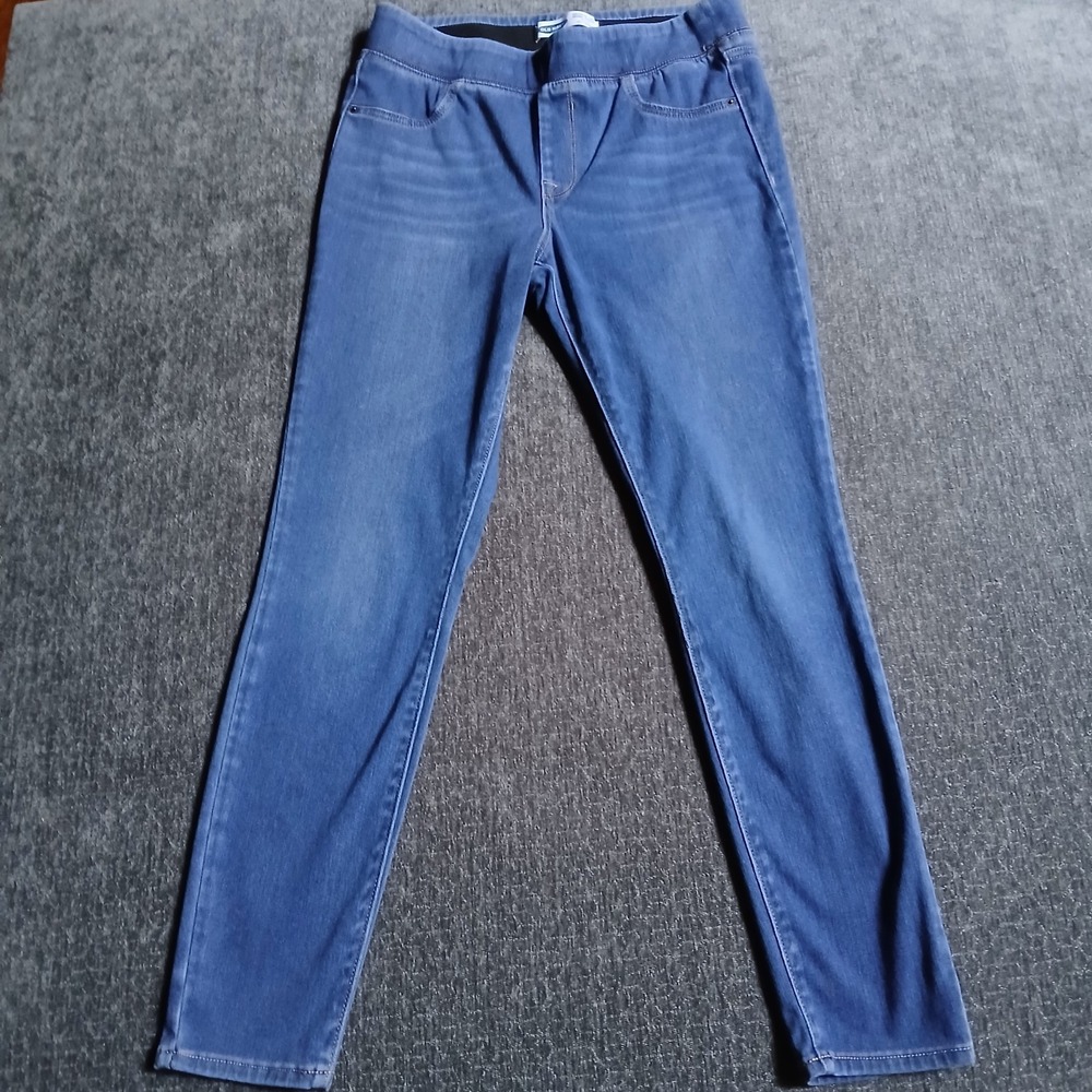 Old Navy Rockstar Super Skinny Jeggings Size 10 Mid Rise 24/7 Sculpt Pull On